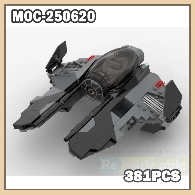 MOC-250620 SpaceWar Building Blocks MOC Warcraft Creative Accessories Building Bricks 381PCS SpaceShip
