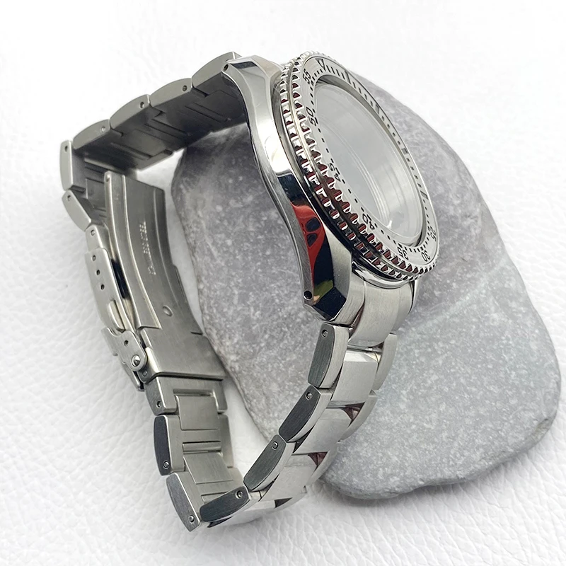 NH35 Case SPB185 SPB187 Watch Case with Stainless Steel Bracelet SKX Bezel Insert Fit NH35 NH36 Automatic Movement Watch