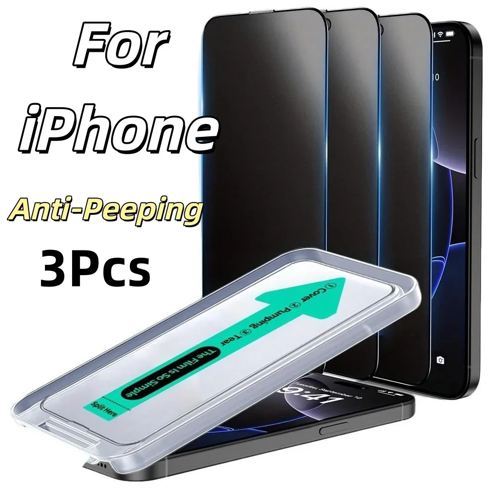 

Матовое антишпионское защитное стекло для всех моделей iPhone, 3 штуки в упаковке