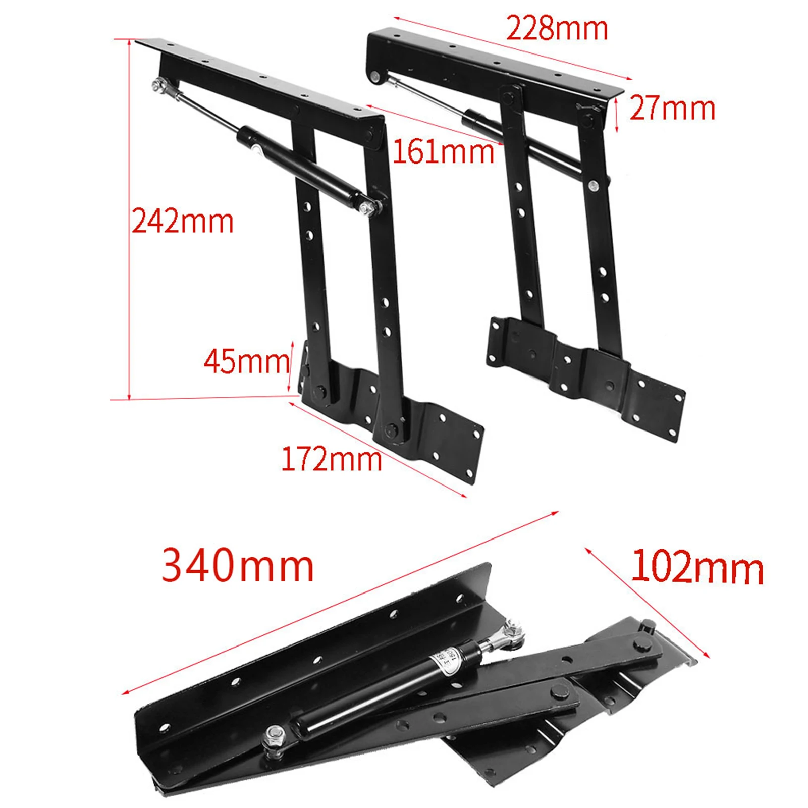 2x Praktyczny mechanizm podnoszenia stolika kawowego Meble z górną ramą do podnoszenia