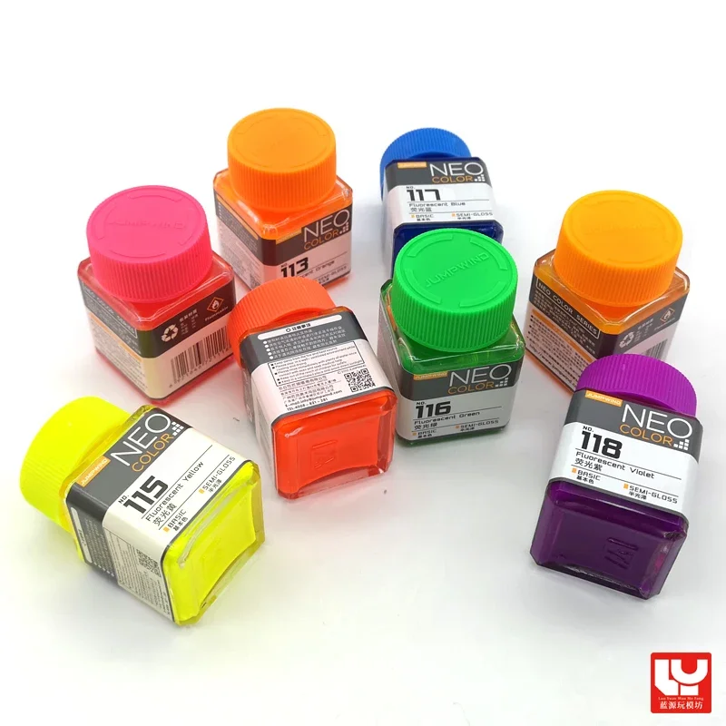 

Fluorescent Series Coloring Paint JW111-JW118 JUMPWIND Craftsman Paint For Assembly Model Figure