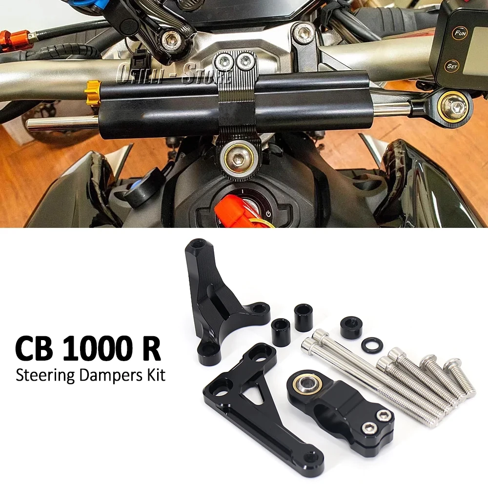 

New 2018-2024 Motorcycle Directional Damper Shock Absorber Stabilizer Steering Dampers For Honda CB1000R CB 1000 R CB 1000R
