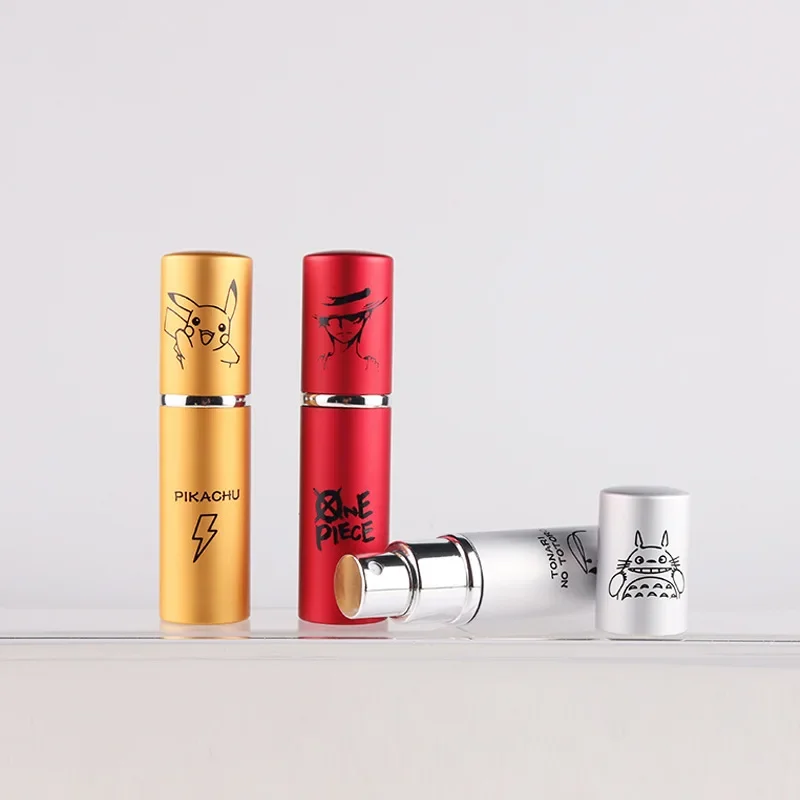 10 مللي ديزني ميكي ميني ماوس زجاجة عطر بخاخ معدني صغير إعادة الملء زجاجة عطر من الألومنيوم السفر حجم عطر فارغة