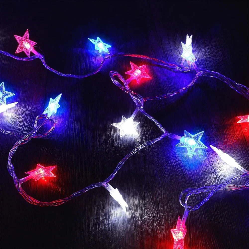 Lichterketten Stern Stirng Lichter Innen funkeln Lichter hängen Wand leuchten mit Hochzeit Schlafzimmer Party Weihnachts dekoration 479