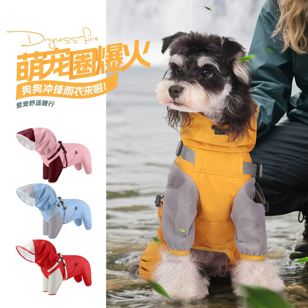 Chubasquero impermeable transpirable con capucha para perro todo clima - imagen 5