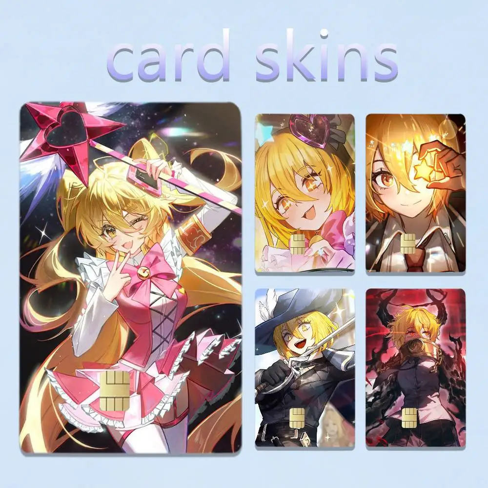 D-Don Quixote Limbus Ishmael Company Game 4pcs 1Set Film Skin for Debit Credit Bank Visa Card Decal Cover