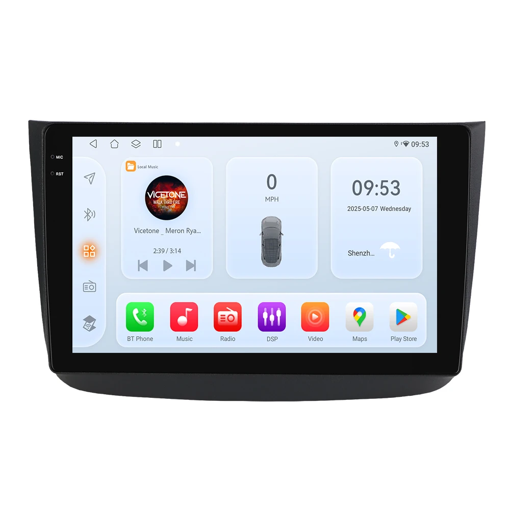 Hizpo Auto Intelligente Systeme Radio für Mercedes-Benz Vito 2 W639 Viano 2 2003–2015 GPS Stereo Multimedia CarPlay Android Auto