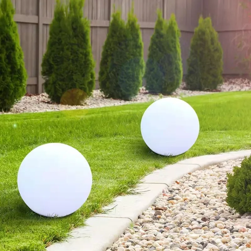 Outdoor LED Garden Ball Lights Remote Control Floor Street Lawn Lamp Pool Wedding Party Holiday Home Decor Lightings Waterproof