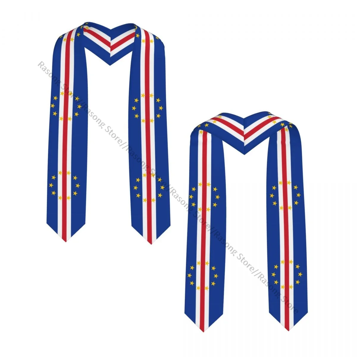 Graduation Stole for Academic Commencement Unisex Cape Verde Flag Adult Choir Stole Adult Honor Shawl