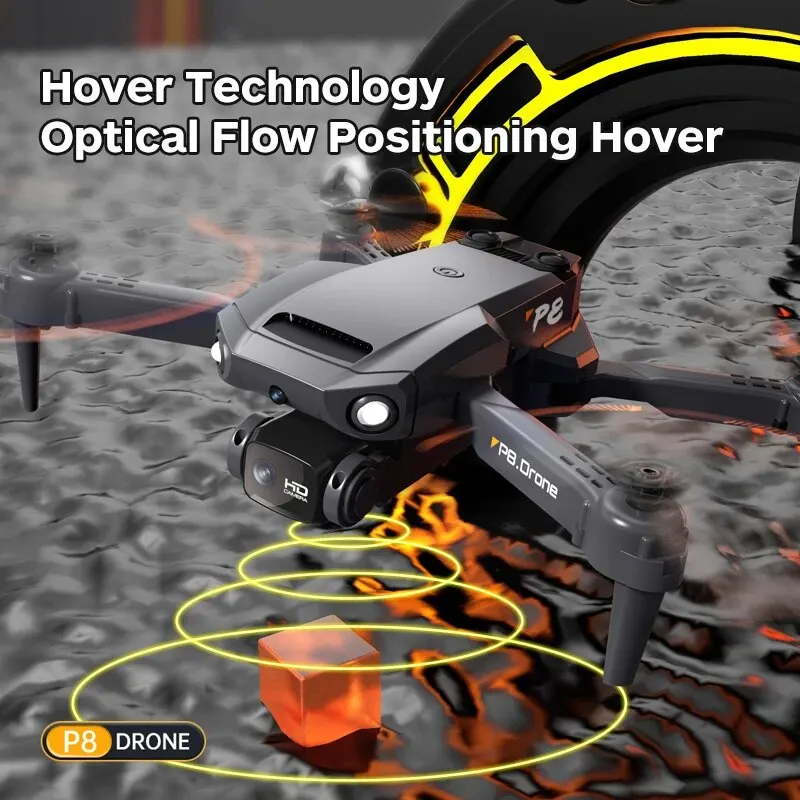 Dron plegable P8 RC con cámara HD 8K, Dron plegable para evitar obstáculos, fotografía aérea 8K, cuadricóptero con Control remoto, juguetes de avión, nuevo