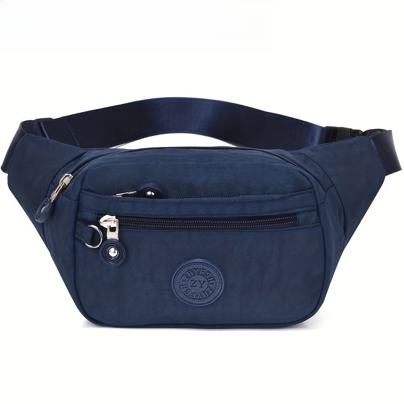Leichte Gürteltasche, Umhängetasche, mehrere Reißverschlusstaschen, verstellbarer breiter Riemen, Hüfttasche, Brusttasche für Damen zum Laufen – Detail 10