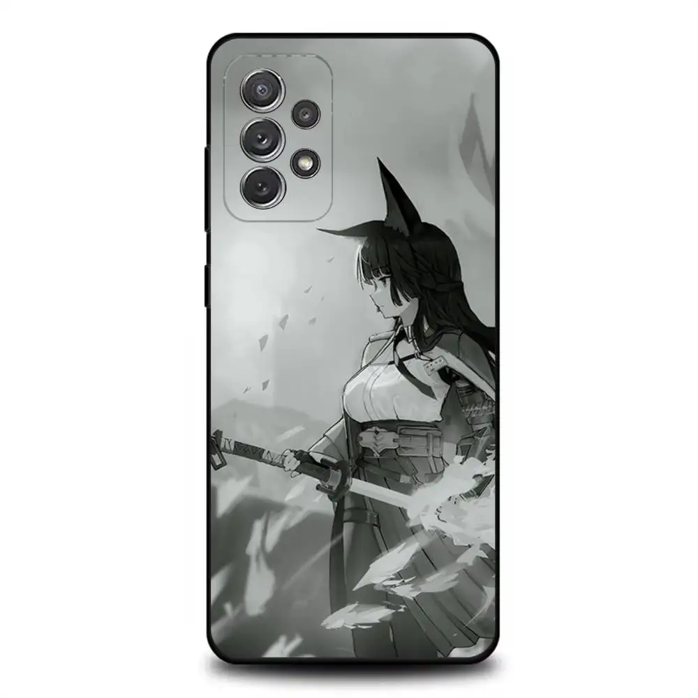 حافظة هاتف H-Hoshimi M-Miyabi ZZZ لهاتف سامسونج S 25,24,23,22,30,21,10,9,Ultra,Plus,Lite,FE,4,5G حافظة ناعمة سوداء