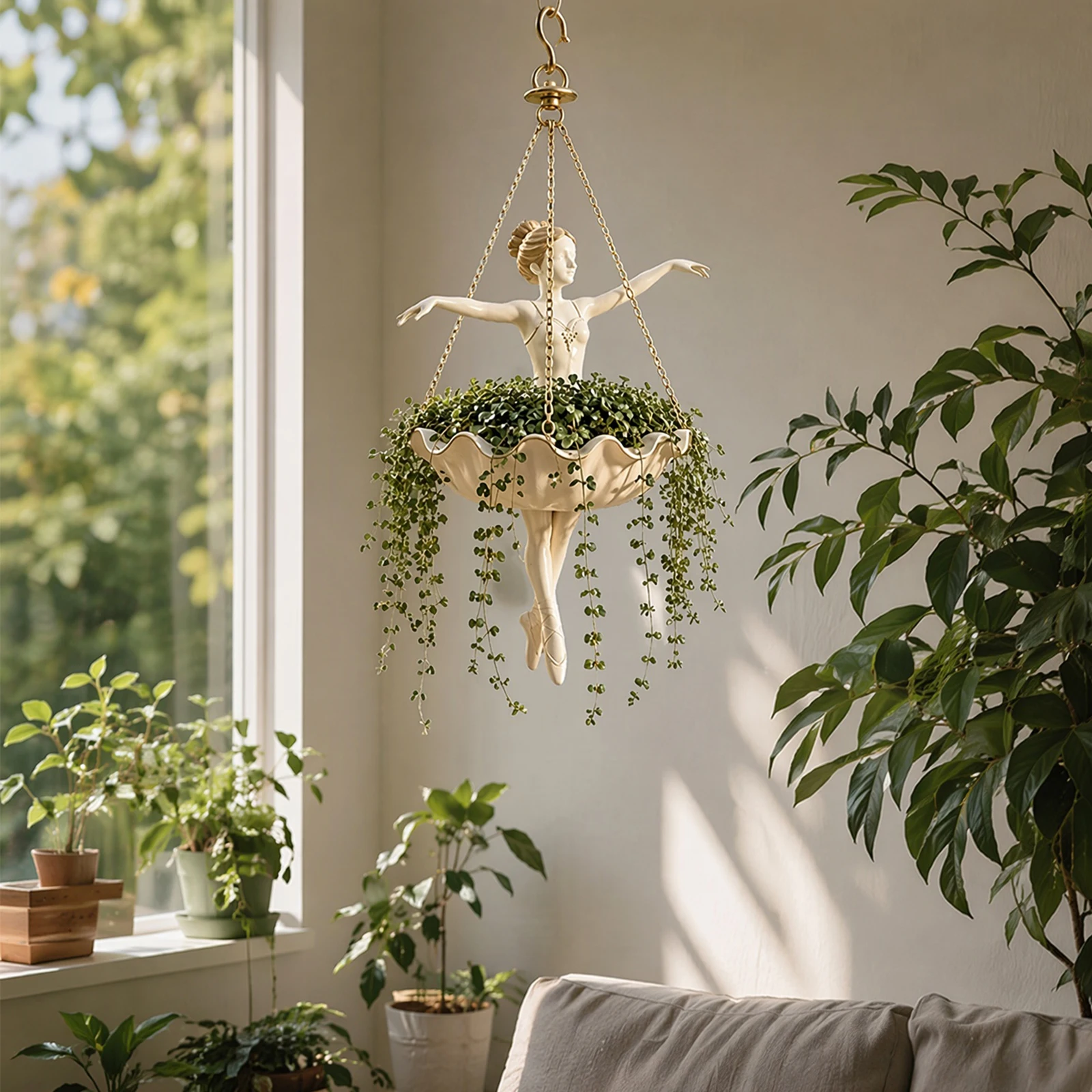 ที่แขวนกระถางต้นไม้รูปนักเต้นบ - Spider Plant Hanging บทวิจารณ์และราคา