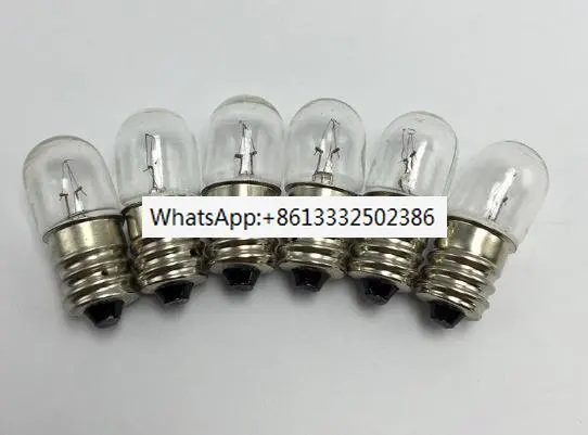 

E12 Indicator Light Bulb 18V 24V 28V 0.11A 30V 2W Small Bulb 12mm Lamp Bead for Machine tool equipment vessel Lighting