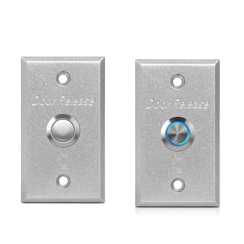 

86x50mm Aluminum Alloy Push Button Exit Switch for Door Release - Ideal for Door Lock Access Control and Gate Door Openers