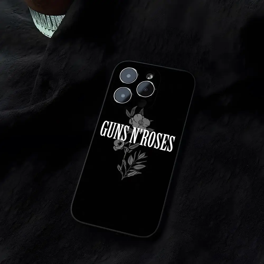 Funda de teléfono Guns N Roses Rock Band Funda para iphone 14 16 13 11 15ProMax 12 Pro Max Mini Xr Xs X 7 Plus