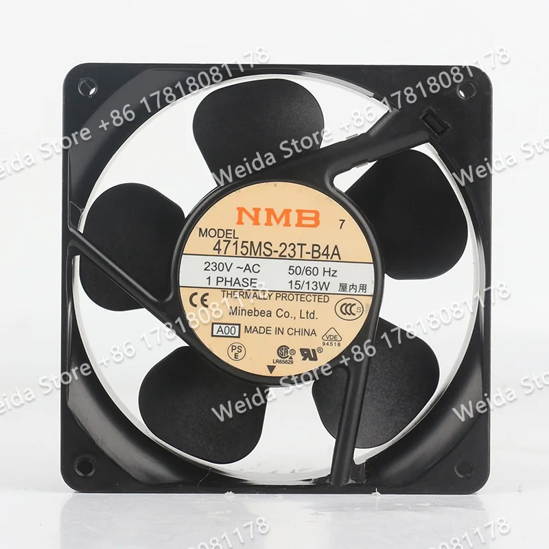 12CM Original NMB 230V 15/13W DC EC 120X120X38MM cabinet Aluminum frame 12038 4715MS-23T-B4A cooling fan