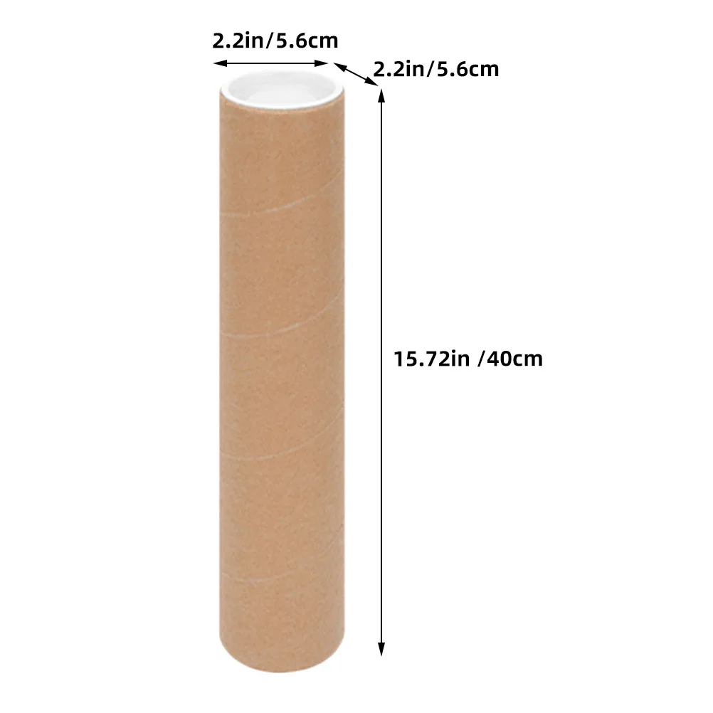 2 قطعة أنابيب تخزين الملصقات أنابيب بريد الورق للمطبوعات الفنية وثيقة الشحن التعبئة والتغليف الآمن ملصق أنبوب أنبوب البريدية #4