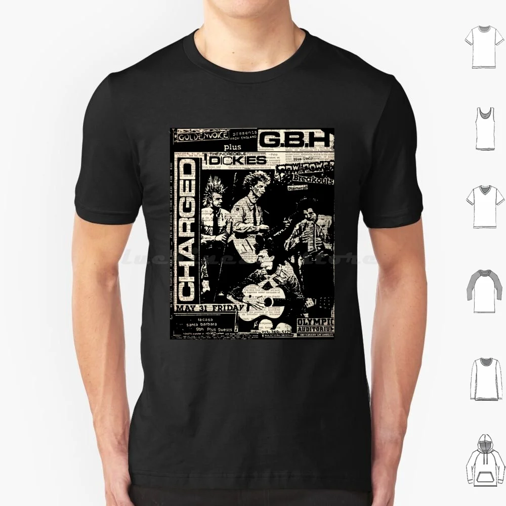 Camiseta de Algodón 6XL con Diseño Musical / Punk, Estilo Cool, Punk, Funk, Glam, Art Pop, Alternativo, Avant-Garde, Indie Pop