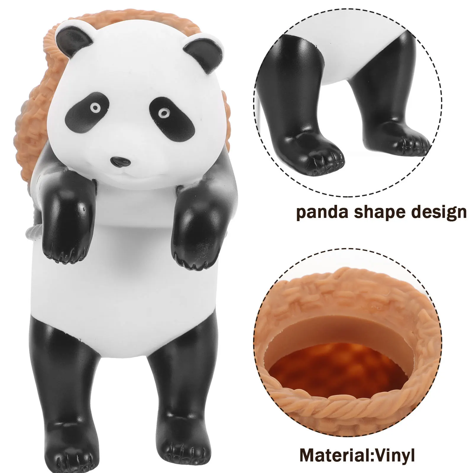 

Stylish Panda Aquarium Adorn Longlasting Vinyl Decoration for Fish Tank Bowl Flowerpot Garden Layout Accessories