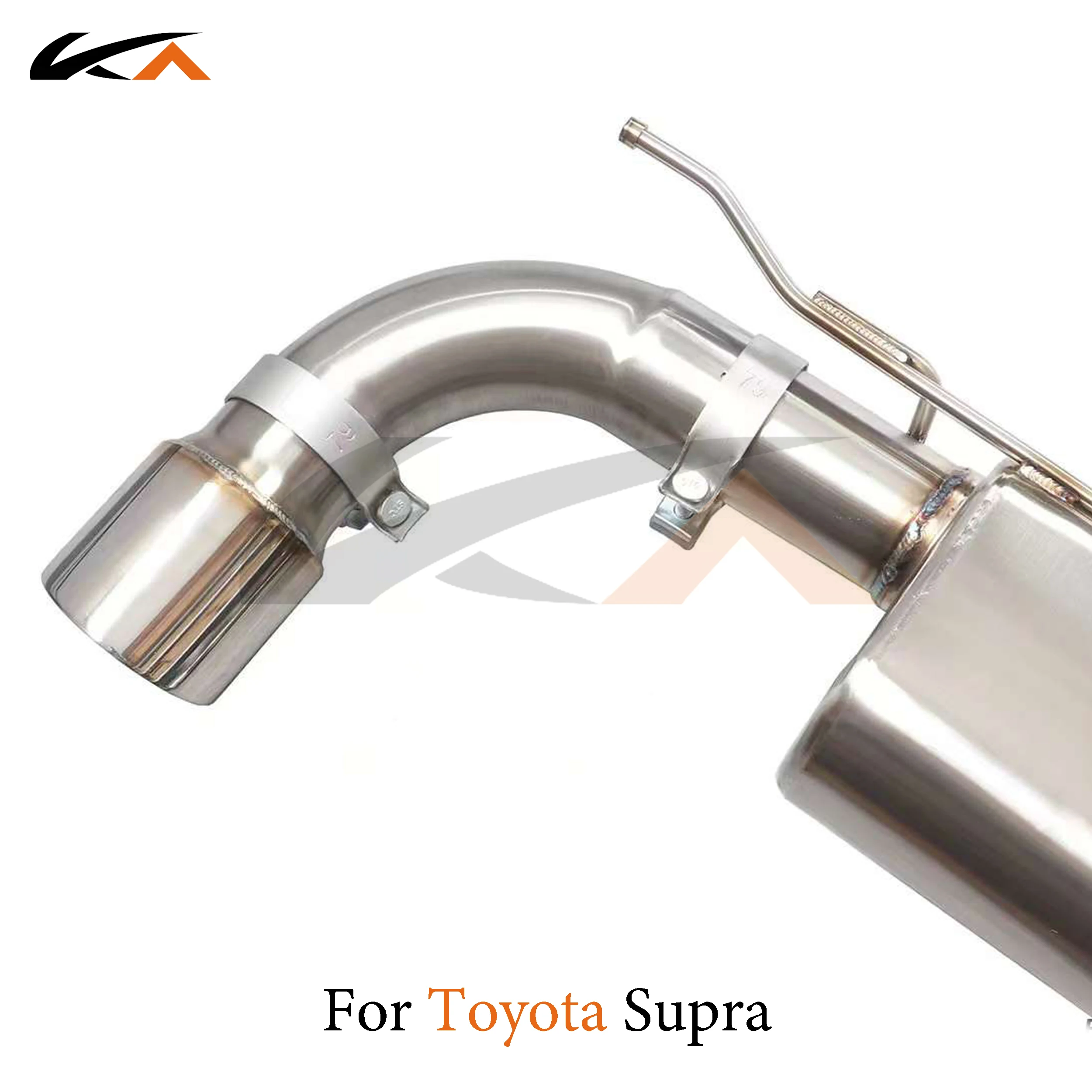 KA Tuning exhaust system stainless catback for Toyota Supra 3.0T rear section performance muffler valve