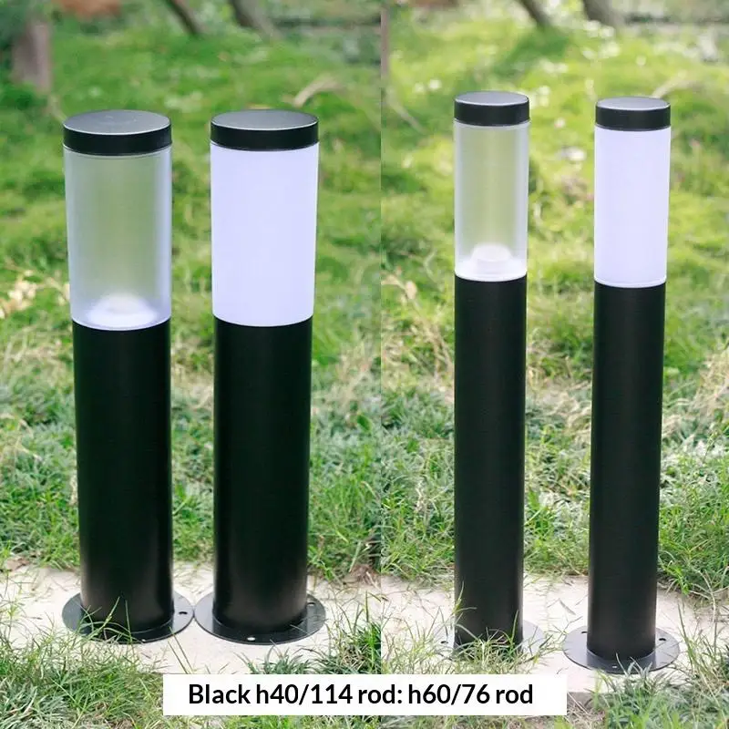 76mm 114mm White Frosted Acrylic E27 Lamp Shade Replacement For Outdoor Lawn Lamp Lampshade Cover For Post Pillar LightingNew