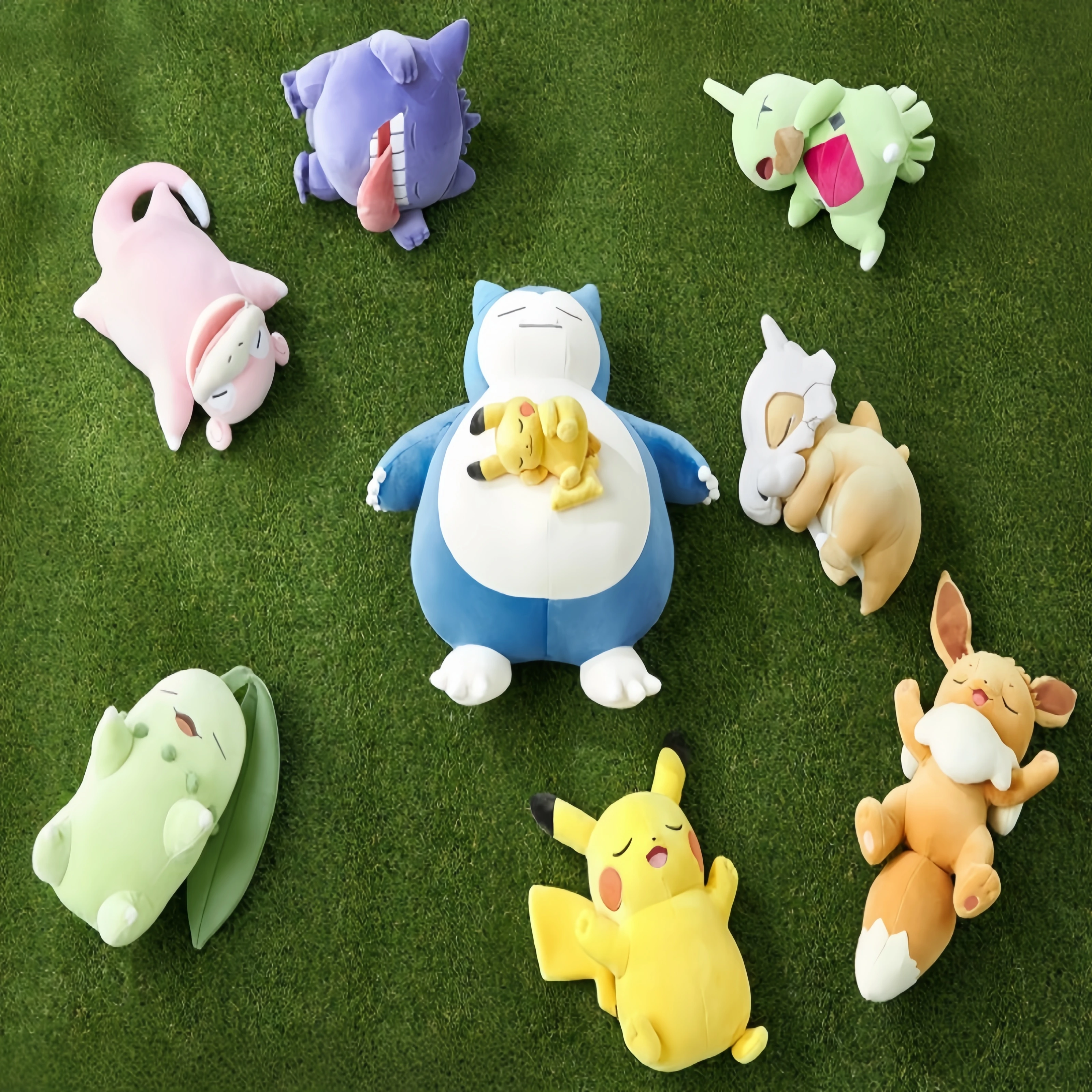 

Pokemon Plush Pikachu Sleep Slowpoke Marowak Doll Chikorita Cyndaquil Toy Cubone Totodile Pillow Cushion Gift Soft