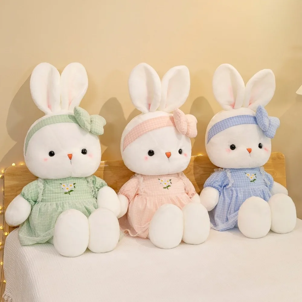 Muñeco de conejo de peluche, almohada de peluche, conejo de peluche, muñeco de peluche, muñeco de conejo de orejas largas