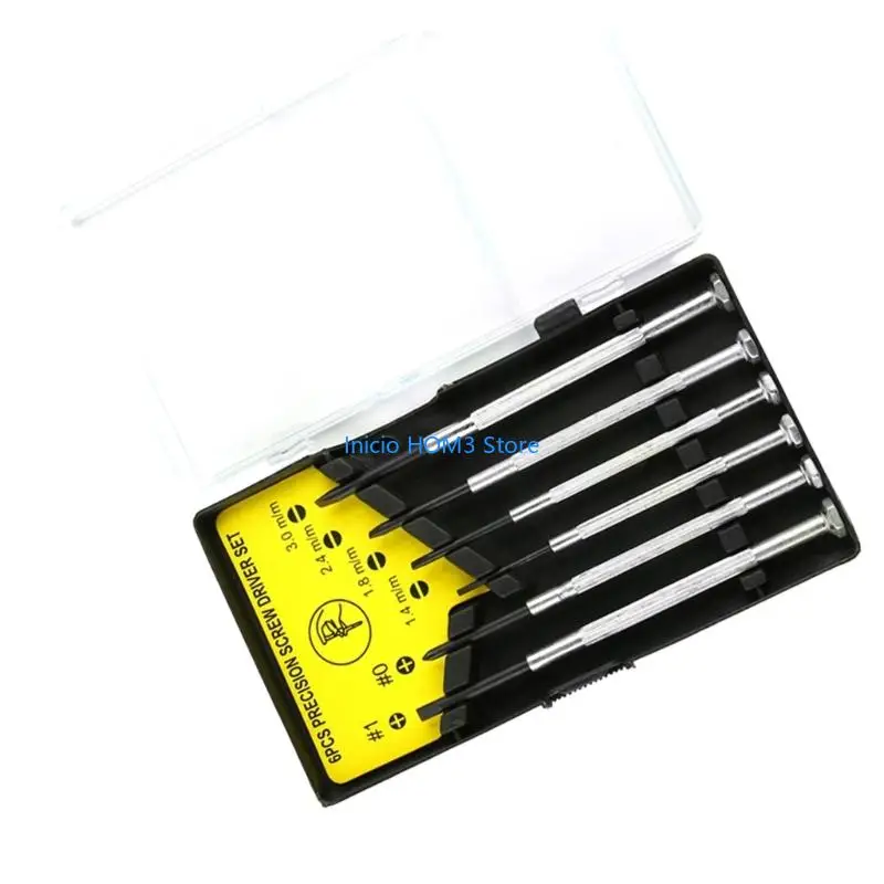 A5YD Essential Precise Screwdriver For Small Devices Repair Watches Eyewear Phones Durability Carbon Steel Build