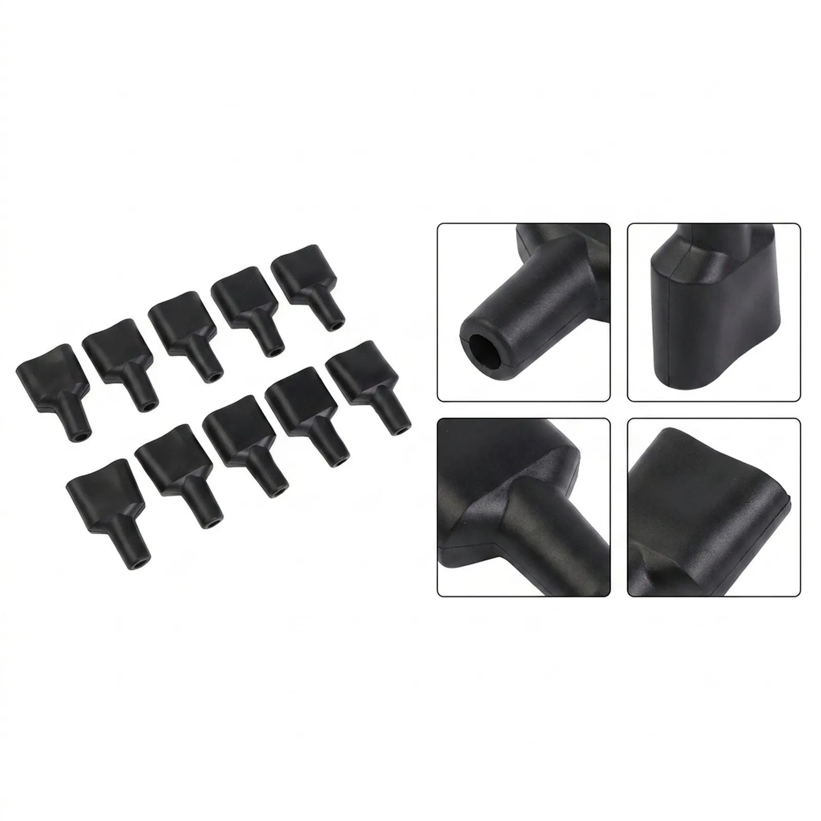 Connector 10 Pcs 50A Black DIY Dustproof Dustproof Cable For Caravan solar Panel Waterproof Jacket Connector 10