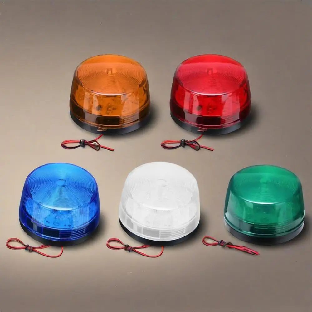 12V LED Strobe Light Emergency Rotating Traffice Indication Car Flash Beacon Light LED Orange/Blue/Red Flash Car Warning Light