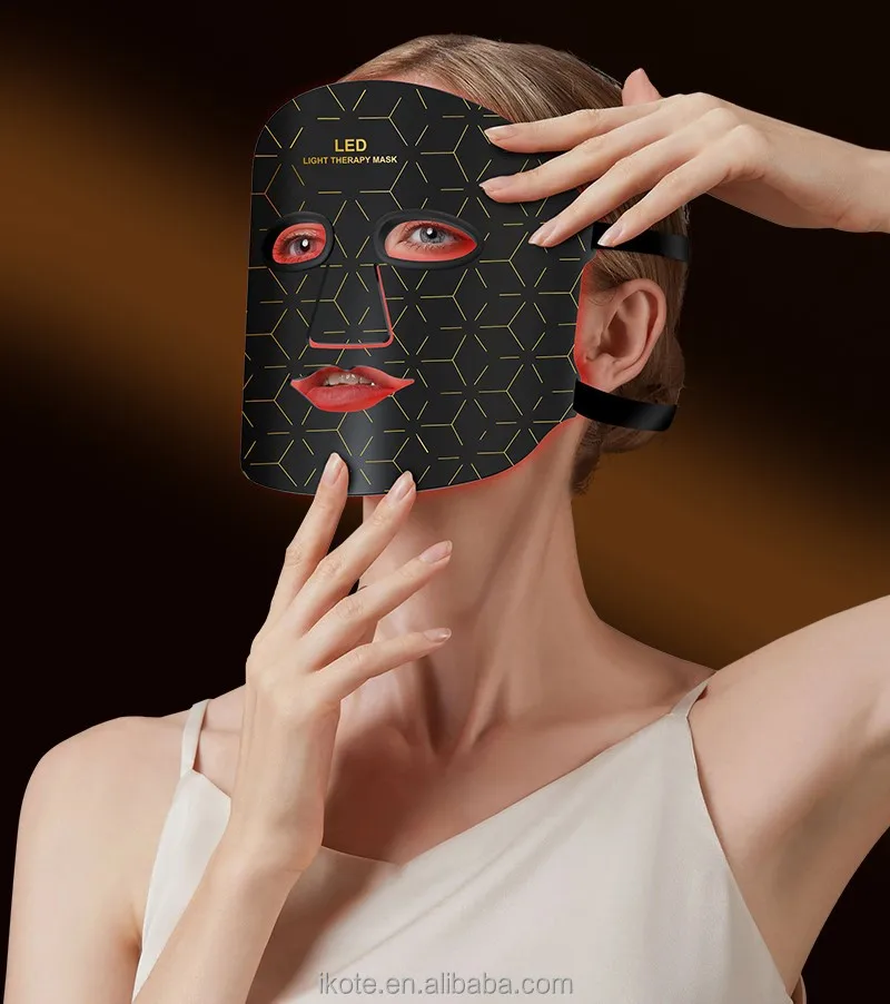 Masajeador de belleza 3 en 1 para uso doméstico, tecnologías de vibración térmica LED para un estiramiento firme y cuidado de la piel suave, mejora del rostro y el cuello