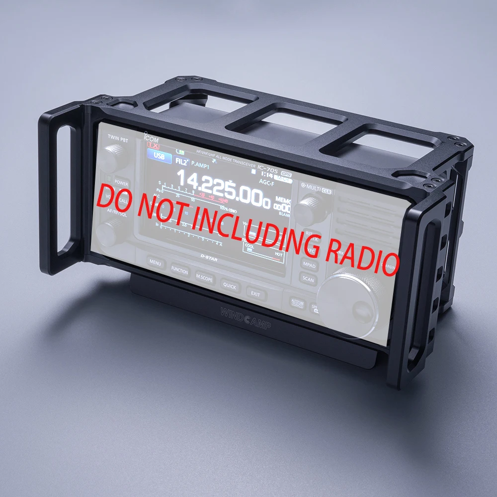 WINDCAMP RC-2 CNC سبائك الألومنيوم هوائي قوس وحالة حمل قفص ل 705 IC-705 هام راديو الموجات القصيرة ل ARK-705 درع