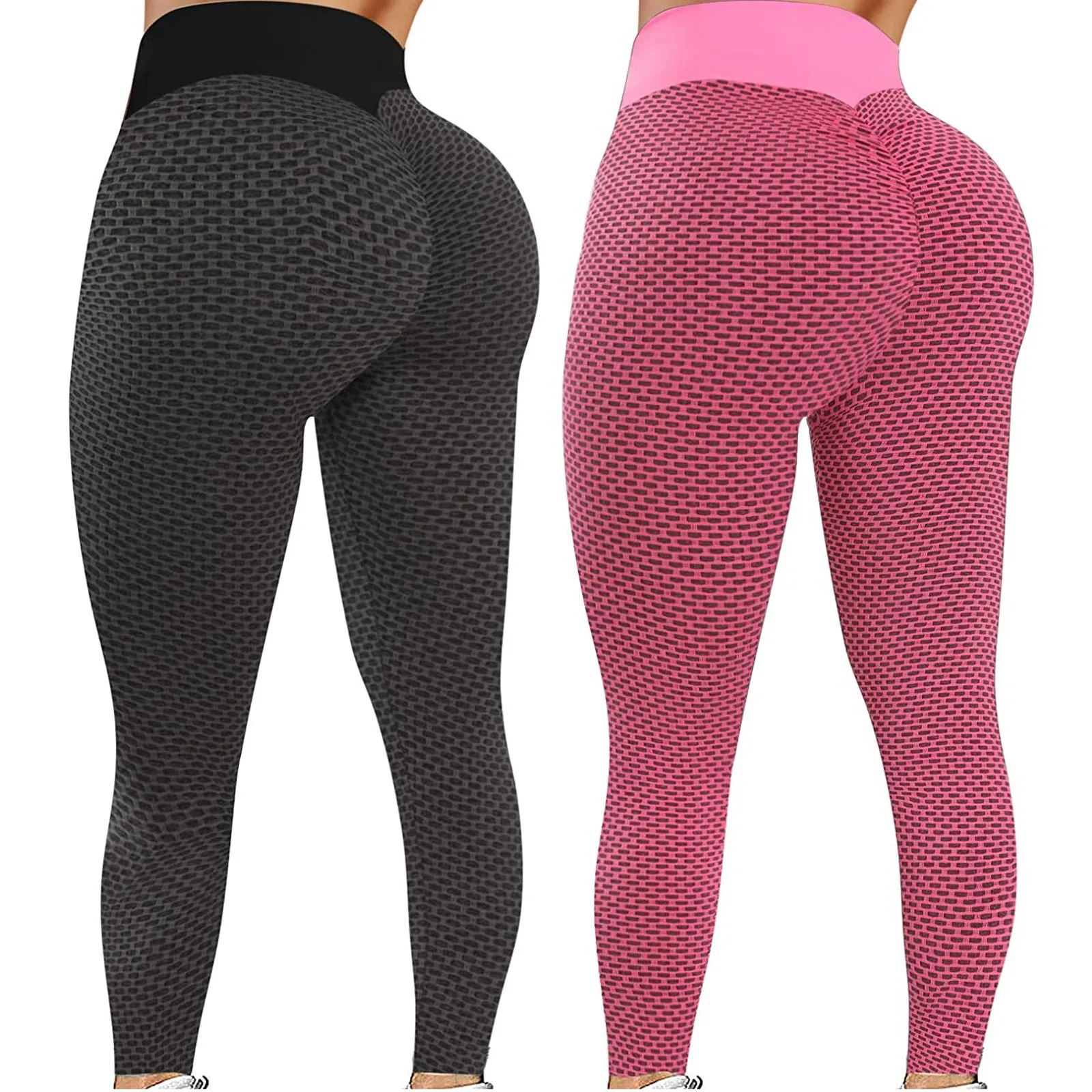 Damskie legginsy legginsy do biegania Bubble-Butt spodnie do ćwiczeń wysokiej talii szybkoschnące solidne sportowe spodnie do jogi na siłownię Slim Push-Up