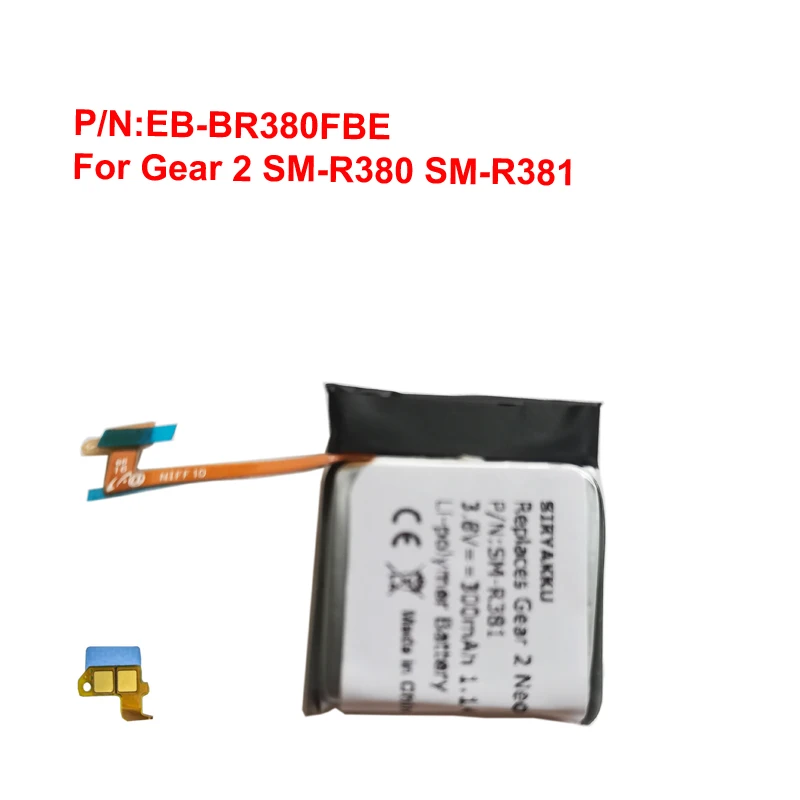 Nueva batería de reloj deportivo EB-BR380FBE de repuesto para reloj inteligente Gear 2, Gear 2 Neo, SM-R380, SM-R381