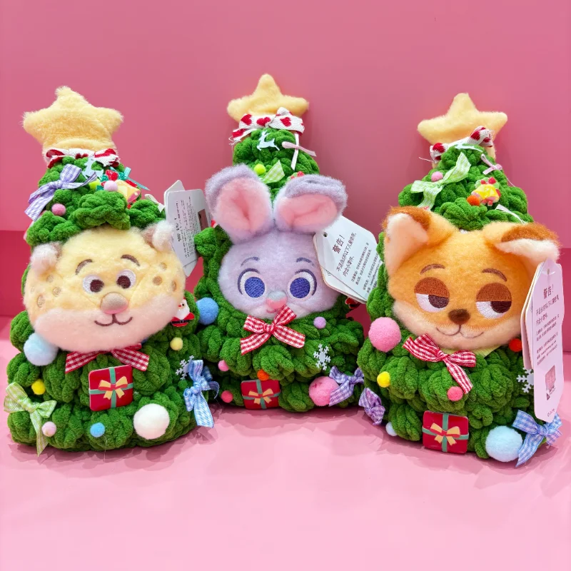 Zootopia-serie pluche desktop ornament Disney Judy Nick creativiteit kerstboom modellering pluche sleutelhanger kerstpaar cadeau