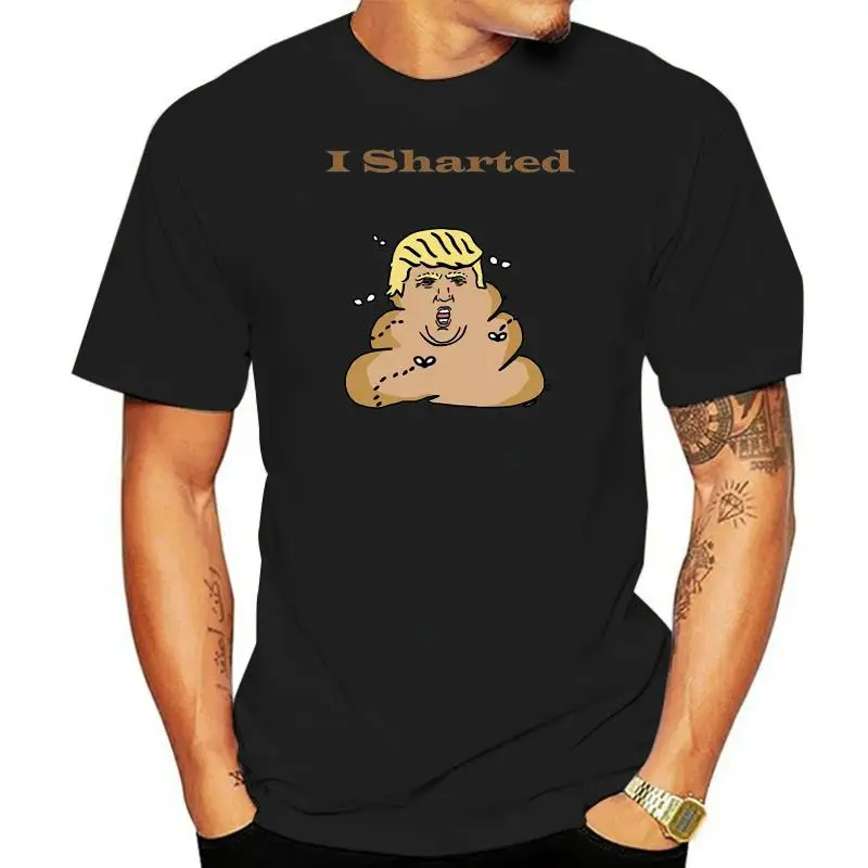 I Sharted President T Poop Shirt Printed T-shirt crew neck short sleeve casual T-shirt