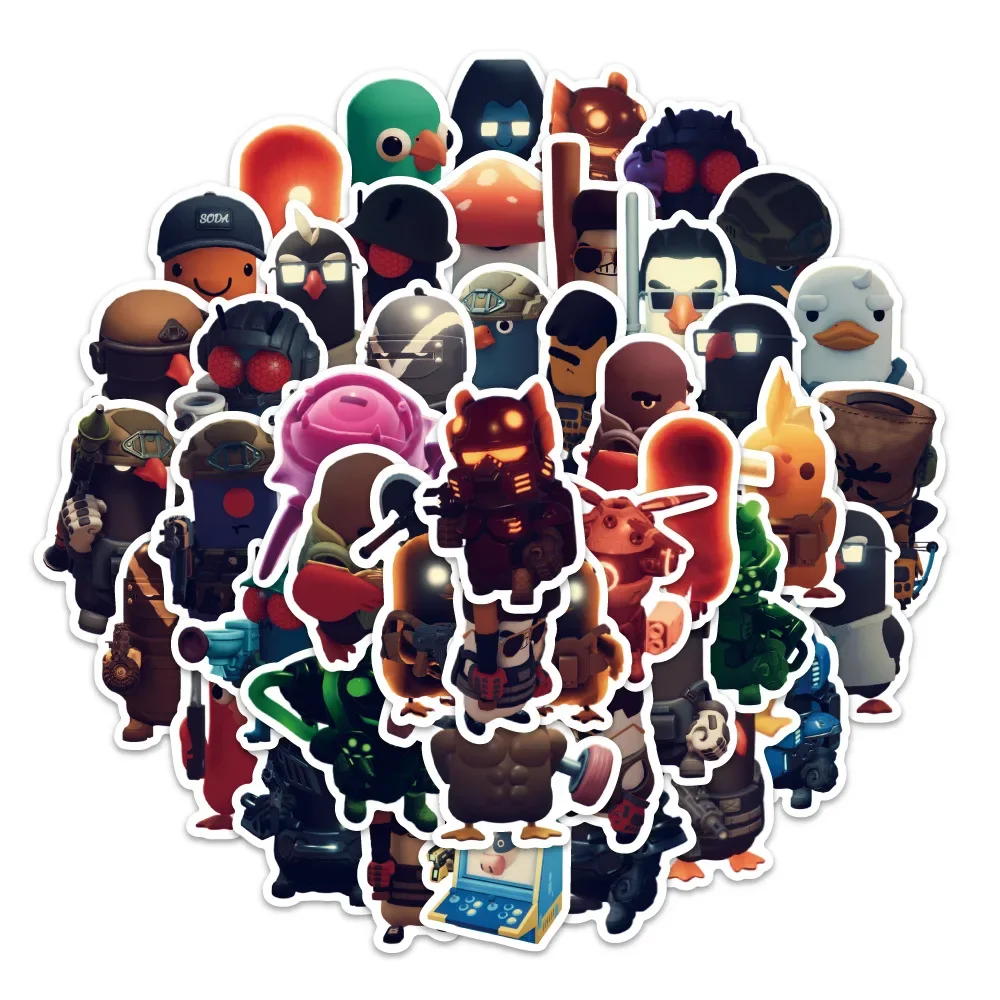 

10/60PCS Cartoon Escape from Duckov Game Sticker DIY Decoration Waterproof Skateboard Notebook Graffiti Toys Gifts