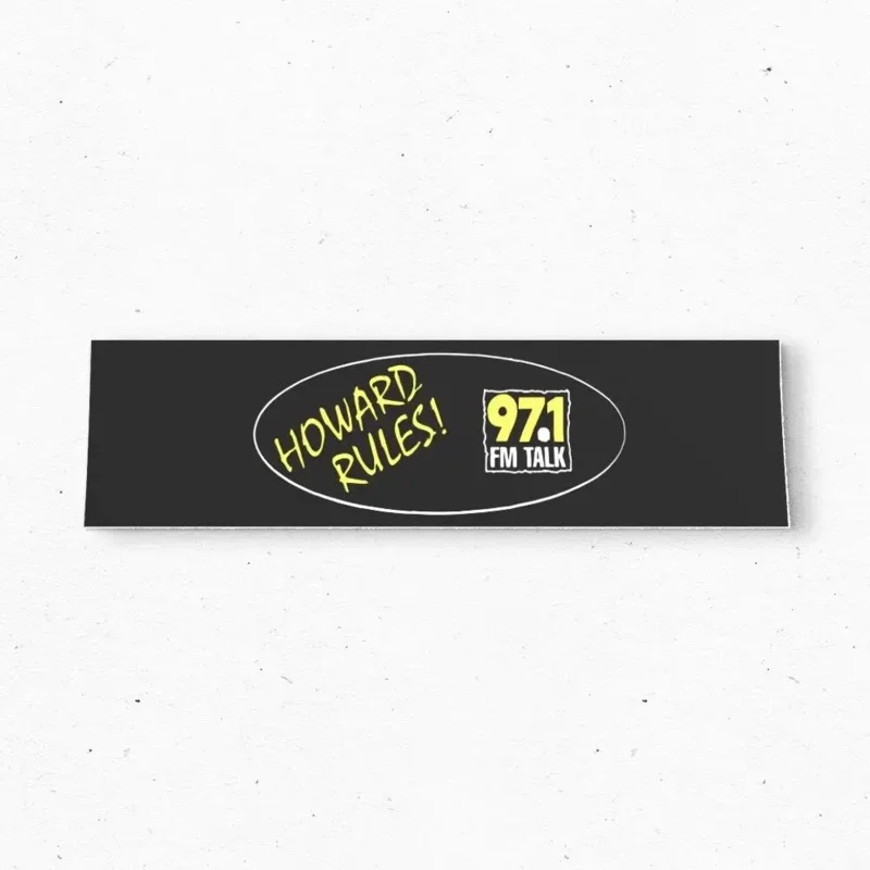 

KSLX 97.1 FM Howard Stern la bumper sticker-Radio vintage style vinyl 80s 90s-bumper stickers-car stickers