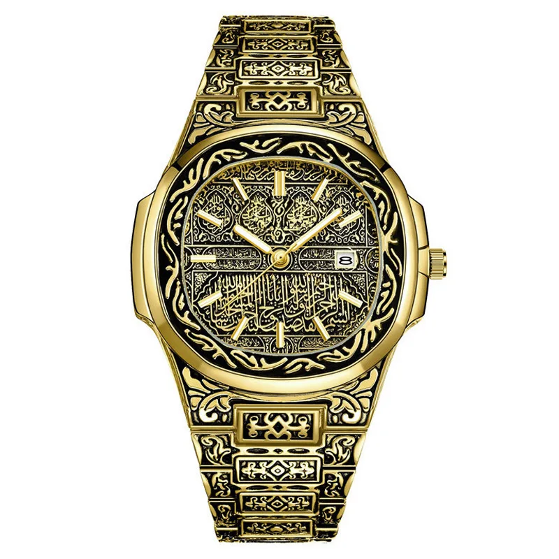 New Fashion Luxury Watch For Man Crystal Classic Octagonal Watch Men Vintage Stainless Steel Quartz Watches Reloj Hombre Gifts