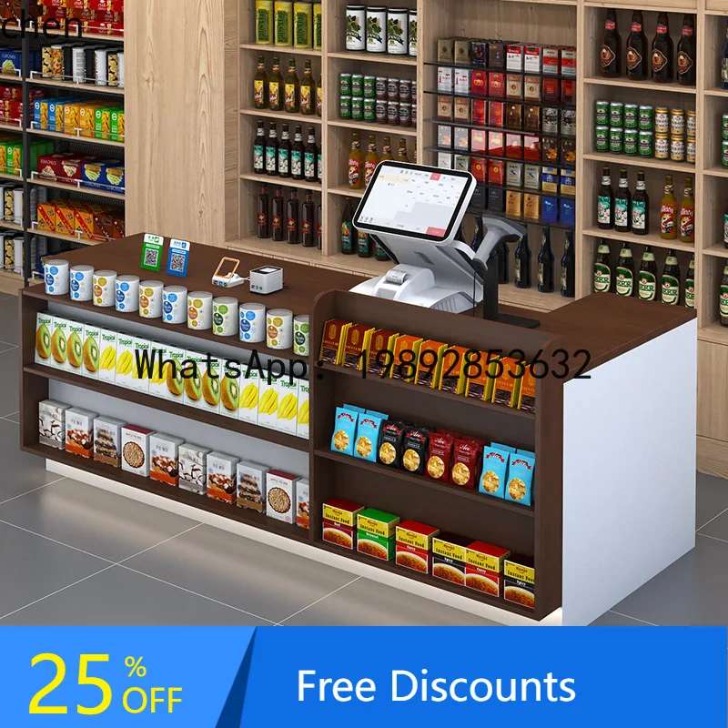 

H1 supermarket collection front desk store small convenience store stationery store corner bar table storage desk