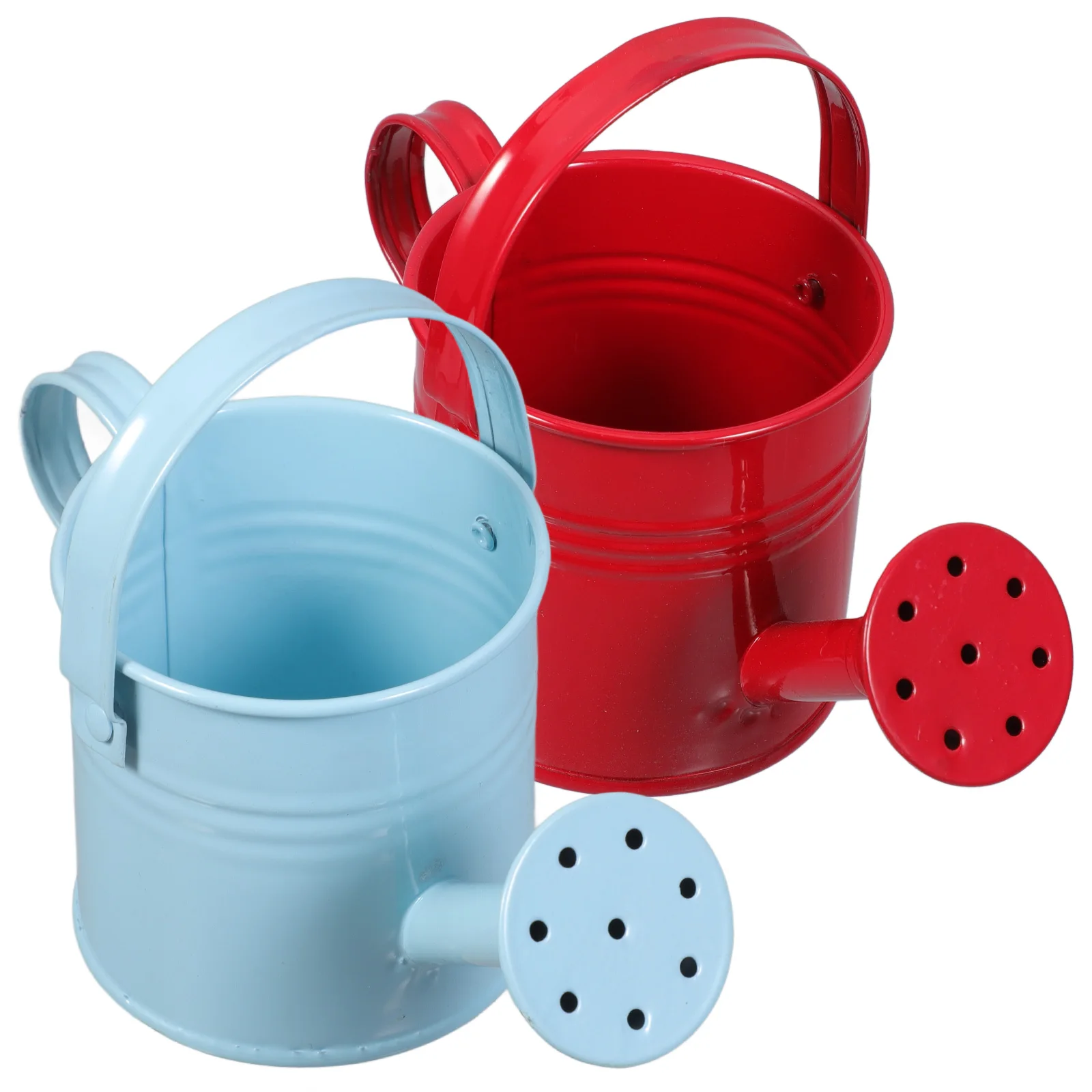 

2pcs Iron Watering Can Large Capacity Durable Safe Use Long Mouth Design Smooth Pouring Ideal