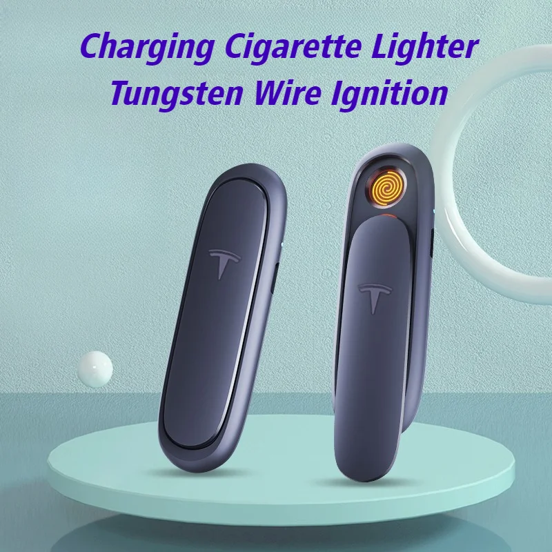 

Newest USB Charging Lighter Windproof Tungsten Wire Silent Ignition Portable Electronic Cigarette Lighters & Smoking Accessories