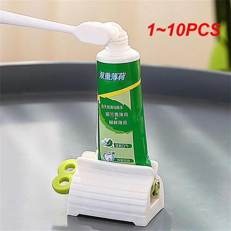 1~10PCS Multifunctional Toothpaste Tube Squeezer Press Manual Squeezed Toothpaste Clip-on Facial Cleanser Squeezer Bathroom