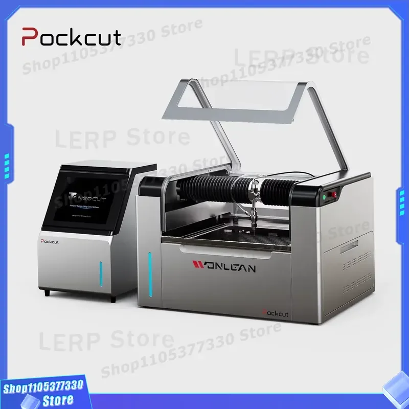 WONLEAN Mini Desktop Waterjet Cutter 220V Portable High Pressure Cleaning Tool for Home Car Washing Machine Compact Design