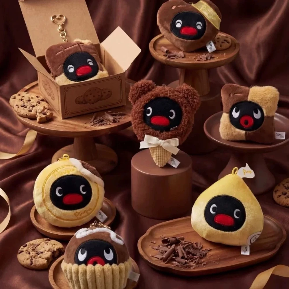 Pingu Chocolate Season Blind Box Cute Anime Figures Desktop Surprise Bag Ornament Kawaii Pendant Anime Doll Keychain Mystery Box