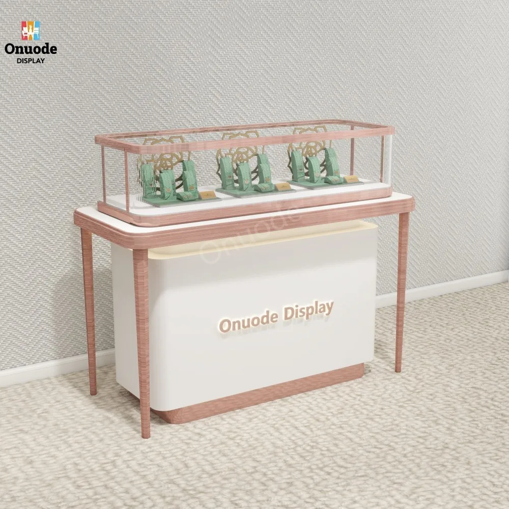Custom.Custom Luxury Display Glass Showcase Jewelry Display Showcase for Retail Showroom Use