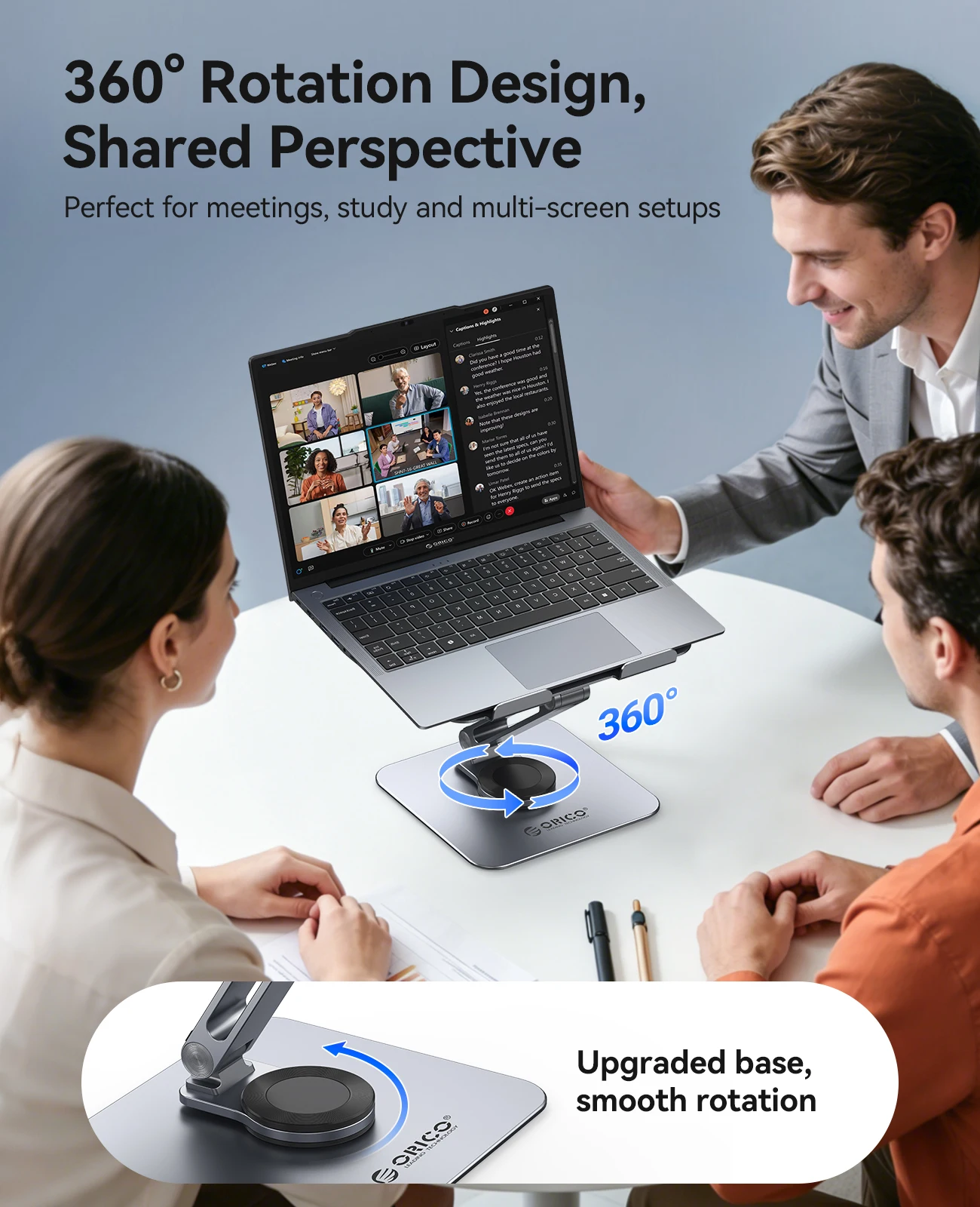 ORICO 360 Rotating Tablet Stand and Aluminum Phone Stand for Desk Bundle