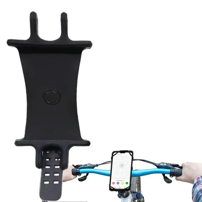 

360 Degree Rotatable Bicycle Phone Holder Motorcycle Stand Bracket Silicone GPS Support For 4- 6.5 Inch Cell Phones