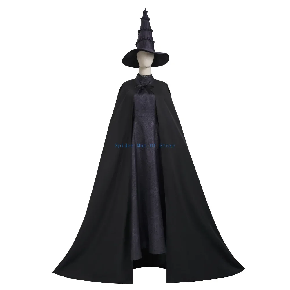 Wicked Glinda Elphaba Cosplay Costume Full Sets Pink Coat Black Uniform for Women Halloween Carnival Party Roleplay Outfit